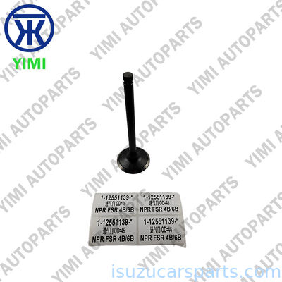 Kwaliteit 1-12551139-0 1125511390 OEM-inlaatklep 46 mm Hoofddameter 128 mm Algemene lengte voor ISUZU 4BD1 6BD1 Inlaatklep voor motor Fabriek